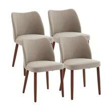 Techigher 4-Piece Dining Chair Set, Upholstered Dining Chair, Kitchen Chairs With Solid Wood Legs & Wing Backrest For Kitchen, Living Room, Café - Multicolor - View 26