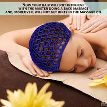 1pc Breathable Elastic Crochet Hair Net Cap, Hollow Mesh Soft High Elastic Fabric, Full Coverage Anti-Slip Design For Long Hair, Women's Sleep & Shower Hair Protection, Simple Comfortable Daily All-Season Style - Multicolor - View 3
