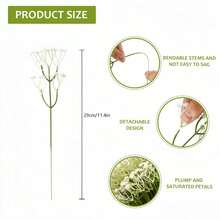 60pcs Artificial Baby's Breath Flowers, Realistic Artificial Flowers, Suitable For Home Decor, Wedding, Wedding Supplies, Wedding Decoration, Artificial Decoration, Multi-Functional Tabletop Display Artificial Flower Decoration - White - View 7