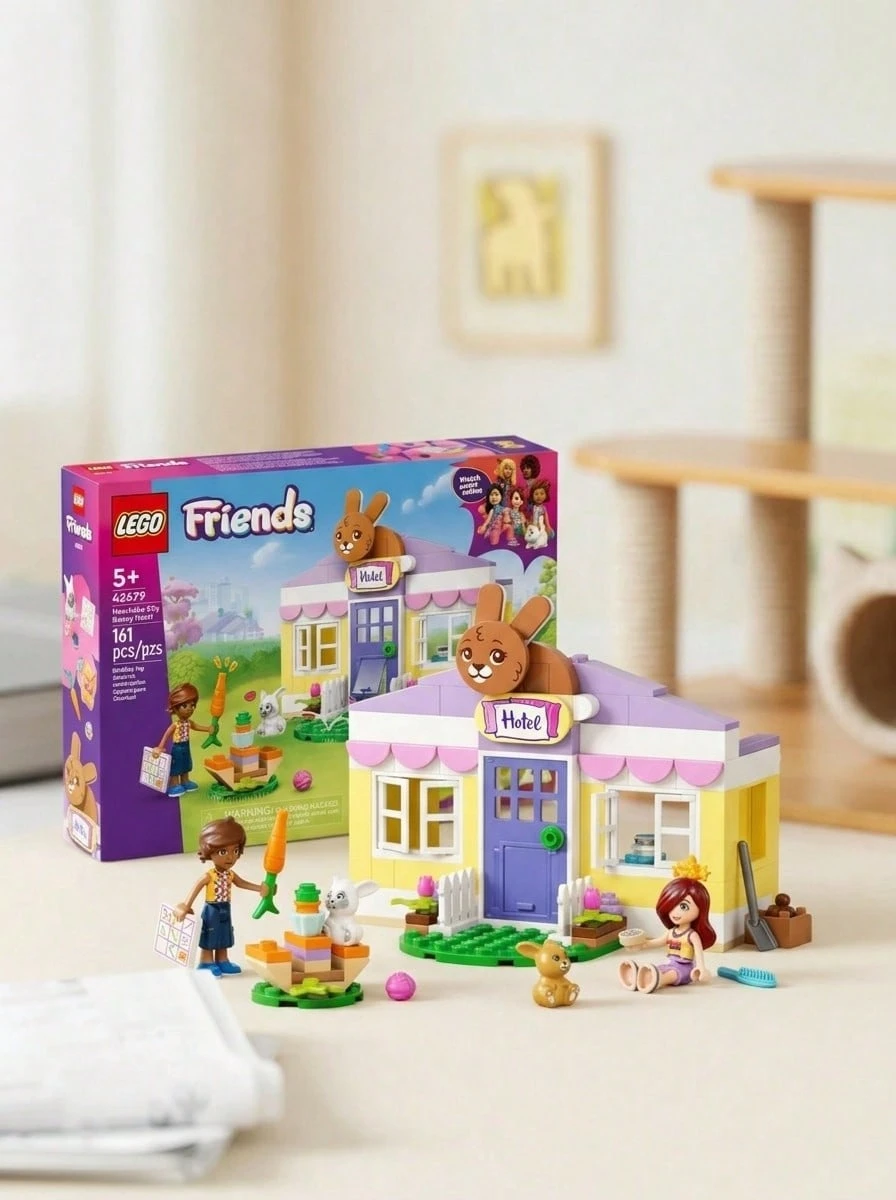 LEGO فندق أرنب مدينة هارتليك للأصدقاء، للأطفال من عمر 5 سنوات فما فوق، 42679 - متعدد الألوان - مشاهدة 1