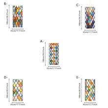1pc Diamond Water Drop Painted Glass Static Window Film, Colorful Mosaic Frosted Privacy Window Sticker, Suitable For Bathroom, Balcony, Home Window Decoration Gift - Frosted Stickers - View 5