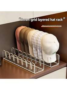 Acrylic Baseball Cap Display Rack, Holds 14 Caps, Suitable For Bedroom, Closet, Vanity - Transparent,Bedroom Room Decor,Back To School - Multicolor - View 1
