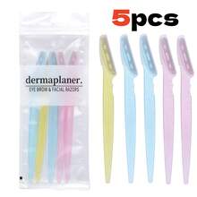 5/10/20/30/40 piezas Tijeras de acero inoxidable para cejas, condones, tijeras de mango largo, tijeras para cejas, herramientas de belleza para recortar y arreglar cejas, herramientas exfoliantes y exfoliantes, área del bikini, maquinillas de afeitar, herramientas exfoliantes de precisión - Multicolor - Ver 8