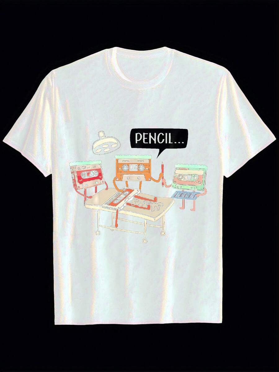 Men's Heavyweight 100% Cotton - 白色 - 查看 1