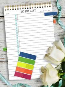 1pc Minimalist To-Do List Planner Notebook, A5 Undated Spiral Bound Daily Task Journal With Simple Checkbox Layout, Weekly Tracking And Date Section, Suitable For School, Office Or Home Use, Back To School Supplies, Office Stationery - Multicolor - View 14