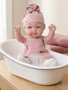 12.6 Inch Reborn Doll With Hat, Socks And Clothes, Halloween/Thanksgiving/Christmas Gift - Multicolor - View 10