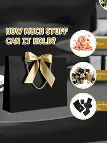 4pcs/Set Gift Bags, Includes 1 Gift Bag, 1 Tissue Paper And 1 Card With Ribbon, Shopping Bag, Suitable For Girls, Wedding Party, Christmas, Thanksgiving, New Year, Girlfriend Party, Valentine's Day And Other Occasions - Multicolor - View 9