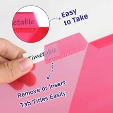 Eagle Binder Dividers With Pockets, Tabs Binder Dividers For 3 Ring Binder Organizer, A4 Size, Multicolor, 5pcs - Multiple Packs - View 5