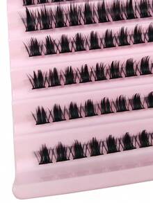 150 Peças Cílios Individuais em Cluster D Curl, Volume Wispy, Cílios Individuais com Aparência Natural, Cílios em Cluster Fofos, Maquiagem de Cílios DIY, Amigável para Iniciantes, Clusters de Cílios - D - Visão 6