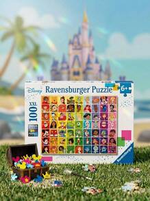 Ravensburger Disney Pixar Disney & Pixa 100Pieces Jigsaw Puzzles Kids Age 6Years+ 13332 - Multicolor - View 1