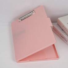 1pc Storage Clipboard - Large Capacity Multi-Function Folder, A4 Paper Folder, Side Opening Design, Desktop Storage Organizer, Portable Office Supplies Storage Container, Suitable For Office Supplies, School Supplies, Office Organization, Workspace Management, Compact Storage Box, Enterprise Workspace Storage Clipboard With Storage Space 8.5 X 11, A4 Plastic Clipboard Folder, With Separate Pen Compartment, Multi-Function Folder With Pen Slot Writing Pad Large Capacity Test Paper Material Storage Box Office Learning File Box - Multicolor - View 17