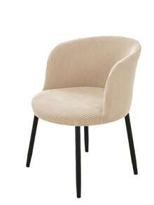 1/2 piezas Fundas de silla de unicolor semicircular, fundas de silla de bar jacquard nórdico, protector de silla todo incluido para decoración del hogar y barra de café - Estilo B Beige - Ver 7