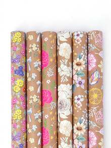 1 Gulungan Kertas Pembungkus Kado Motif Bunga Lukis Tangan (Gaya Alami), Gulungan Kertas Kraft Motif Bunga, Ukuran 43cm x 3m; Kertas Pembungkus Ukuran Besar, Cocok untuk Kado, Buket, dan Kemasan Kerajinan DIY, Sempurna untuk Pernikahan, Ulang Tahun, Liburan, Pesta, dan Berbagai Acara Lainnya - beraneka warna - View 6