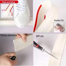 1 buah Selubung Kabel PVC Perekat Diri, Penutup Kabel Fleksibel, Pelindung Kabel Perekat Diri, Saluran Kabel Lebar 3,8 cm, Penutup Penyembunyian Kabel Perekat Diri yang Dapat Ditekuk, Manajemen Kabel Putih Doff, Tidak Perlu Pengeboran, Penyembunyian Kabel Anti-Tersandung di Sudut Ruangan - A - View 6