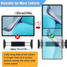 Car Tablet Holder, Headrest Tablet Mount, Compatible With IPad Air Mini And Other 4.7-12.9 Inch Phones And Tablets - A - View 7