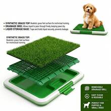 Pet Training Pad Indoor Dog Toilet Tray Artificial Grass Reusable Puppy Potty Training System Easy Clean - View 3