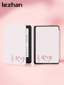 音樂符號粉色波點圖案保護殼，相容 Kindle 2024、Ko-Bo、Kindle NK 11/Kindle Youth Edition/Kindle Paperwhite 5，相容 iPad 10.2 吋 10 代/11(A16)2025(11 吋)、Galaxy Tab A8 10.5 吋 2022，具備自動喚醒/睡眠功能，輕巧便利，完美貼合並保護您的閱讀裝置 - 彩色 - 查看 28