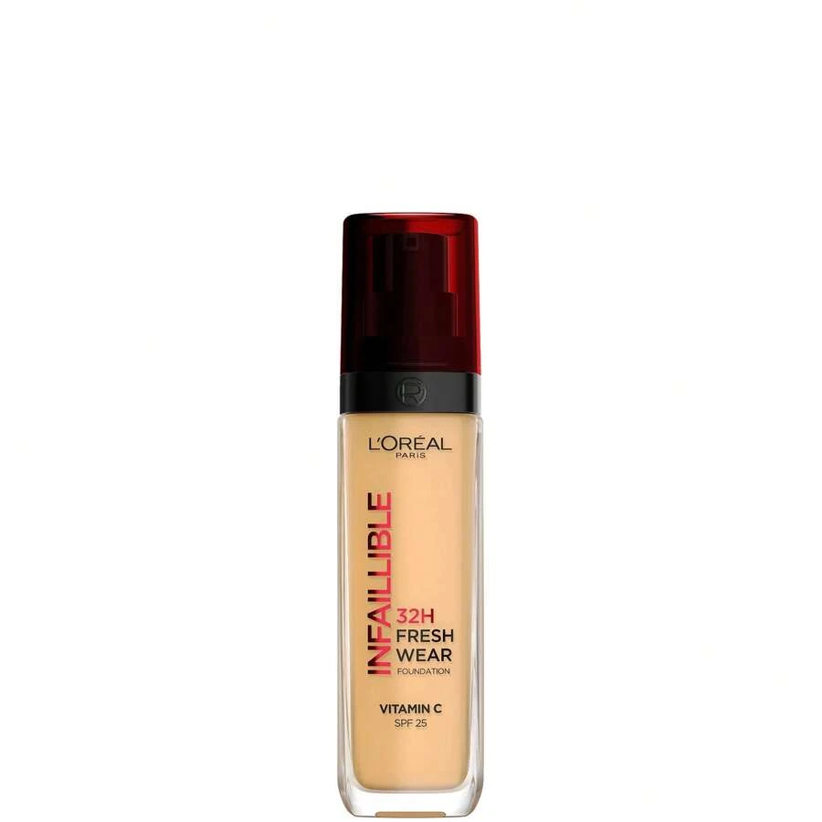 L'Oreal Infallible 32HR Fresh Wear 粉底液 SPF25 #140 Cool Rose 30ml/1 Oz | 輕盈液態粉底 | 持久 | 自然妝感 | 防水 | 抗脫色 | 中到高遮瑕 | 可疊加 | 不致粉刺 - 140 Cool Rose - 查看 1
