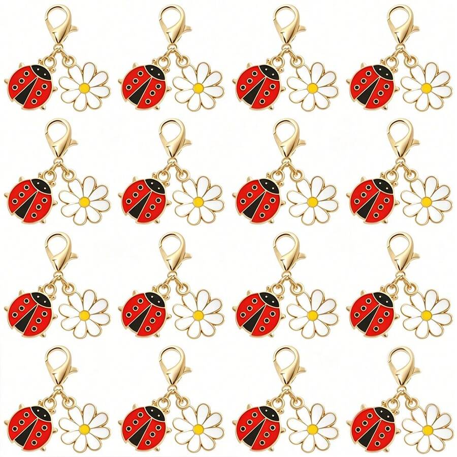 5-10pcs Insect Keychain Pendant Daisy Insect Holiday Gift Bag Charm - View 1