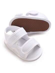 Classic Infant Mesh Breathable Walking Sandals, Non-Slip Lightweight Summer Infant Walking Shoes - White - View 3