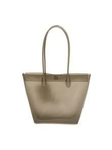 Fresh, Colorful Matte Jelly Tote Bag, Large Capacity - Ideal Companion For Daily Commuting And Shopping Trips, Women's Handbag - Graphite Gray - View 12
