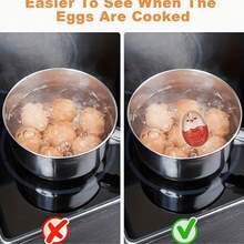 1pc Egg Color-Changing Timer, No Electricity Required, Reusable, Cute Chick Design, Suitable For Indicating Cooked Egg Temperature, Kitchen Breakfast Tool, Color-Changing Timer With Sensitive Indicator, Creative Kitchen Egg Design, Kitchen Accessory. - Multicolor - View 5