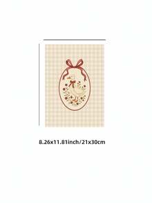 1pc Unframed Cozy Cute Beige Plaid Duck Canvas Poster Vintage Duck Kids Room Wall Art Minimalist Winter Holiday Gift Christmas Winter Party Decor For Living Room/Bedroom/Office/Dorm Best Gift, Room Decor, Prints, Deko, Wall Art, Back To School - Duck - View 13