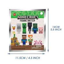 1PC Officially Licensed Game Character Keychain Series Mystery Bulk Bag Clip Random One Alex Zombie And Steve Or Others Backpack Pendant Birthday And Christmas Gifts For Friends - Multicolor - View 2