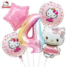 New Cartoon Cute Cat 3D Aluminum Foil Balloon Set, Cute Cat Birthday Decoration - As Shown In the Figure - View 6