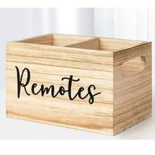 Wooden Remote Control Holder, Desktop TV Remote Storage Box, Multi-Functional Storage Organizer, Box-Style, Cabinet-Style, Shelf-Style Outdoor Storage Supplies - Multicolor - View 5