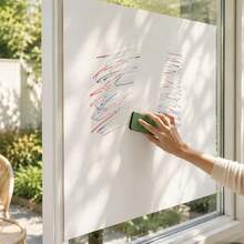1 Roll Self-Adhesive Whiteboard Wall Sticker, Plastic Message Board, Suitable For Painting/Office/Home Decor, Ideal For Home, School, Office Large Wall Decoration, Durable Plastic Material - Multicolor - View 9
