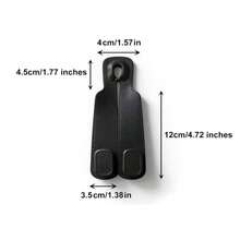 4pcs Car Hook Set, Seat Cover With Hidden Hook, PU Leather Material, Car Accessories, Interior Accessories, Car Bag Storage Hook, ABS Rear Seat Car Bag Storage Hook, Suitable For Multiple Car Models, Travel, Outdoor, Back To School - Multicolor - View 10