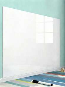 1 Roll Self-Adhesive Whiteboard Wall Sticker, Plastic Message Board, Suitable For Painting/Office/Home Decor, Ideal For Home, School, Office Large Wall Decoration, Durable Plastic Material - Multicolor - View 12
