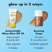 E.L.F. SKIN Bronzing Drops, Liquid Face Tinted Serum With Vitamin E & Sunflower Oil, Vegan & Cruelty-Free, Fair Gold Variant 4 - Fair Gold - View 7
