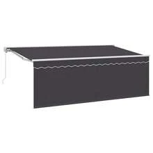 vidaXL Store banne rétractable anthracite, 400 x 200 cm. Pour plus de détails, veuillez consulter la suite. Ce produit convient aux balcons, jardins, abords de piscine et peut également servir d'élément décoratif pour votre maison. - Multicolore - Voir 1