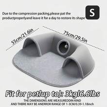 3-In-1 Cozy Cat Tunnel Bed - Play Mat & Warm Nest With Non-Slip Bottom For To Medium Cats, Rabbits & Hamsters - Multicolor - View 2