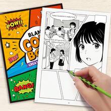 Buku Komik Kosong 32 Halaman dengan Berbagai Tata Letak Panel + Efek Ledakan Balon Ucapan, Buku Sketsa Cerita Gambar Sendiri, Buku Gambar Manga Buatan Tangan, Alat Seni Kreatif Penting dan Hadiah untuk Musim Kembali ke Sekolah, Meningkatkan Kreativitas, Desain yang Indah - Sepotong Tunggal - View 2