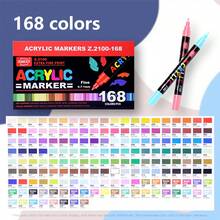 1pc Acrylic Marker Pens 36/60/84/120/168/240 Colors Optional, Waterproof, Odorless, Layerable, Art Brush, Suitable For Colored Sketching Marker Pens, Suitable For Artist Painting Pens, Used For Making Christmas, Thanksgiving, New Year Gifts, Easter Eggs, Holiday Gifts, Card Making, Metal, Ceramic, Wine Glasses, Halloween Decoration Doodle Painting Pens, Coloring Pens - Acrylic Marco Pen - View 14