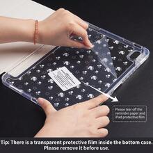 Cute Y-Fold Tablet Case With Pencil Holder For IPad Air 8 (M4) 11" 13" 2026 11th (A16) Air 11 M3 M2 Pro 11 M4 M5 7th 8th 9th 10.2" 10th 10.9 Air 4 Air 5 Corner Guard Design - Small Purple Flowers - View 8