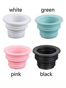 1 pieza Anillo de sellado para tubería de desagüe anti-olor, color aleatorio, decoración para el hogar y baño, decoración de otoño, vuelta a la escuela - Multicolor - Ver 3