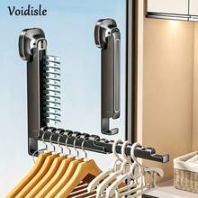 1PC Suction Cup Telescopic Drying Rack, No Drilling Foldable, Suitable For Various Hangers, Towels, Suitable For Bathroom, Balcony, Indoor Window, Wall-Mounted Clothes Rack, Drying Rack - Suction Cup Telescopic Clothes Drying Rack - View 7