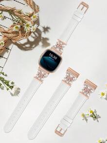 Phoebe Double White Rose Gold Pink Diamond