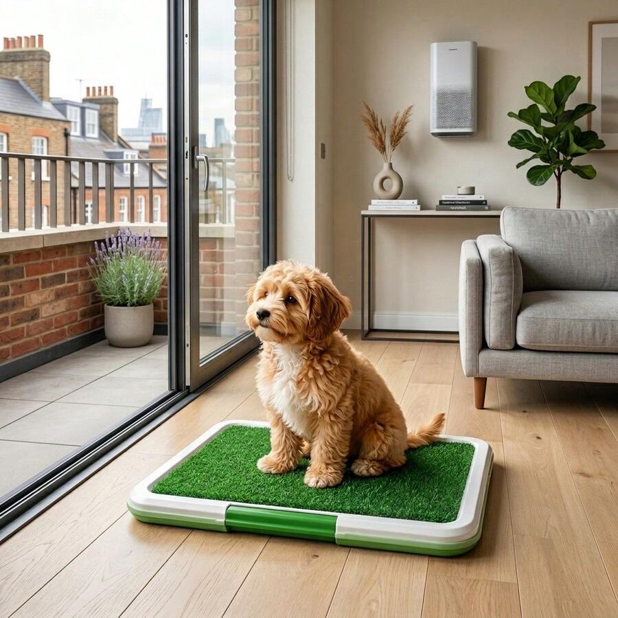 Pet Training Pad Indoor Dog Toilet Tray Artificial Grass Reusable Puppy Potty Training System Easy Clean - View 1