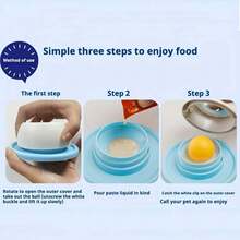 2-In-1 Pet Licking Bowl Set With Slow Feeder Ball, Non-Slip Interactive Wet Food Feeder For Cats And Dogs, Promotes Dental Health And Energy Consumption, Ideal For Multi-Pet Households - 200ml - View 5