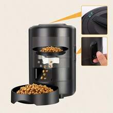 USB 自動寵物餵食器,智能 67.63oz 自動貓餵食器 - USB 與電池供電,適用於貓和狗,不含電池 - 2公升 - 查看 8