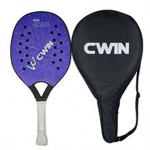 Plastic Beach Tennis Racket, Drainage Hole Design, One-Piece Frame, Anti-Slip Wrapped Handle, Suitable For Beach Sports, Leisure And Training - Multicolor - View 9