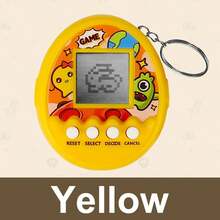 1pc Retro Electronic Pet Egg Keychain, Mini Nostalgic Handheld Game Toy With Multiple Pets & Interactive Modes, Creative Bag Decoration Gift For Children - Multicolor - View 14