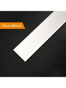 1pc Black/Golden Titanium Stainless Steel Decorative Strip Edge/Border/Trimming/Ceiling Background Self-Adhesive Titanium Alloy Flat Decorative Sticker Tape With A Metallic Mirror-Like Effect In Silver/Black/Rose Gold/Gold Color - Multicolor - View 42