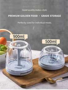 Pengolah Makanan Manual Tarik Tali 500/900ML, Pengolah Sayuran Multifungsi 5 Pisau. Aksesori Dapur Portabel Tahan Lama, Cocok untuk Mengiris Bawang Bombay, Bawang Putih, Cabai, Kacang-kacangan, dan Daging. Alat Pemotong Dadu dan Iris Cepat, Cocok untuk Salad, Bumbu, Isian, dan Makanan Halus. Mudah Dibersihkan. - MultiWarna - View 5