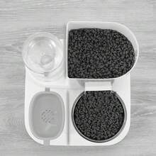 Two-In-One Automatic Cat Water Dispenser Set-Detachable, Washable, Automatic Feeding Station, Indoor Cat Food Bowl - 1PCS - View 2